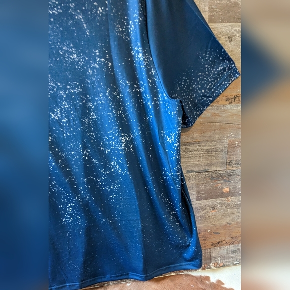 NWT Do No Harm But Take No Bull Blue Floral Bull Tee - Picture 13 of 14